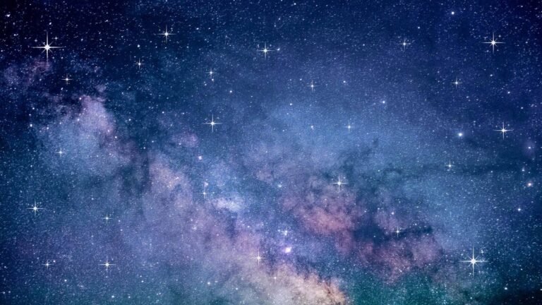 thumbnail Blue and Purple Elegant Sky Stars Desktop Wallpaper resized